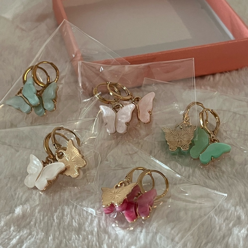 Butterfly Earring Set